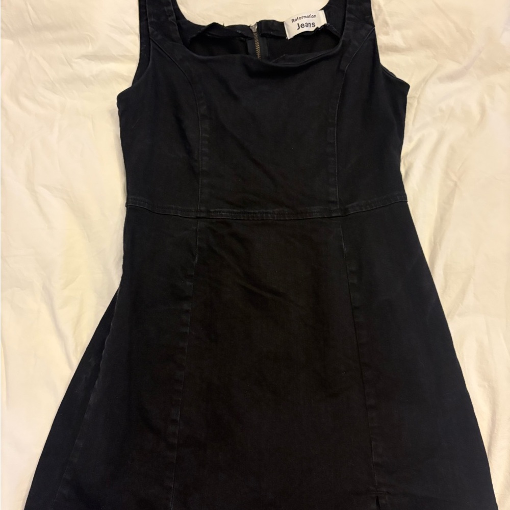 Reformation Black Mini Dress Denim